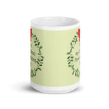 MUG, this is my Christmas Movie watching MUG, wreath Christmas mug, gift, White glossy mug, cup, Christmas mug, gift, White glossy mug