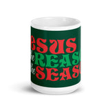 MUG, Jesus is the reason for the Season Christmas mug, gift cup, White glossy mug, cup, Christmas mug, gift, White glossy mug