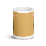 MUG, Merry Christmas with tree, beige Christmas mug, gift cup, White glossy mug, cup, Christmas mug, gift, White glossy mug copy