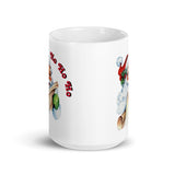 MUG, Vintage Santa face Ho Ho Ho, Christmas mugs, faith based gift cup mug, White glossy mug, cup, religious mug, gift, White glossy mug copy