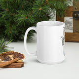 Mug Cute SNOWMAN MUG design White glossy mug, cheery mug for morning coffee or hot chocolate