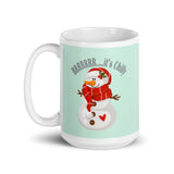 MUG, Snowman, Brrrr it's Chilly, mug, White glossy mug, Christmas,  Holiday mug, cheery mug gift idea for morning coffee/hot chocolate/ mugs.