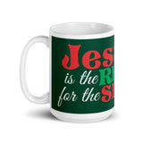 MUG, Jesus is the reason for the Season Christmas mug, gift cup, White glossy mug, cup, Christmas mug, gift, White glossy mug