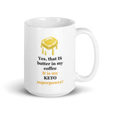 Mug, yes that IS butter in my coffee, keto bulletproof coffee mugs, ketogenic diet mug, Keto bulletproof coffee mugs, cup mug, White glossy mug, cup, keto dieters mugs, gift, White glossy mug