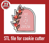 COOKIE CUTTER STL file, “ROSE ARCH” STL Cookie cutter file, instant download