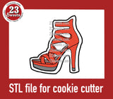 COOKIE CUTTER STL file, “HIGH HEELS” STL Cookie cutter file, instant download