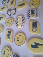 Happy smile cookies, 1 dozen decorated sugar cookies