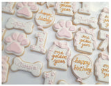 One Golden Year, cookie order , 1 dozen custom cookies