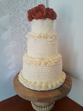 Cake, Fall Splendour, Custom  Wedding Cake, 8'/6'/4' tiers, 75 servings, Halloween wedding cake. Fall wedding