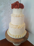 Cake, Fall Splendour, Custom  Wedding Cake, 8'/6'/4' tiers, 75 servings, Halloween wedding cake. Fall wedding