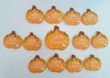 Pumpkin with  tiny bee Custom cookie order , 1 dozen custom cookies