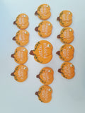 Pumpkin with  tiny bee Custom cookie order , 1 dozen custom cookies