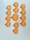 Pumpkin with  tiny bee Custom cookie order , 1 dozen custom cookies