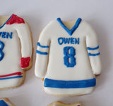 hockey jersey sports jersey cookies 23sweets.com sports team cookies