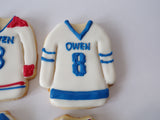 hockey jersey sports jersey cookies 23sweets.com sports team cookies