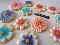 floral cookie set by 23sweets royal iced decorated cookies, flowers