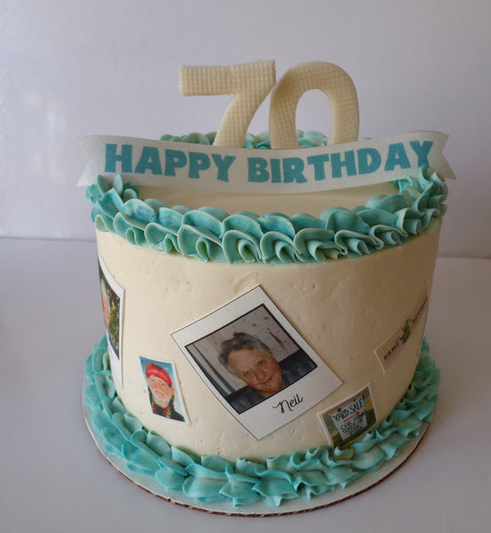 custom snapshot birthday cake by 23sweets.com