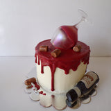 wine themed cake by 23sweets.com
