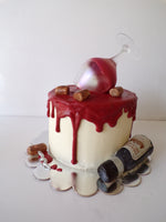 wine themed cake by 23sweets.com