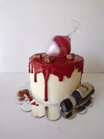 wine themed cake by 23sweets.com