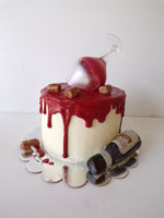 wine themed cake by 23sweets.com