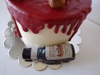 wine themed cake by 23sweets.com