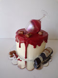 wine themed cake by 23sweets.com
