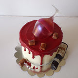 wine themed cake by 23sweets.com