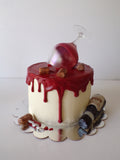 wine themed cake by 23sweets.com