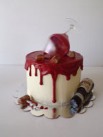 wine themed cake by 23sweets.com