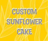 Cake, SUNFLOWER themed cake, 8 inch SUNFLOWER