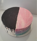 Custom cake,  birthday cake, pull apart 2 part cake