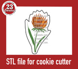 COOKIE CUTTER STL file, “ORANGE THISTLE ” STL Cookie cutter file, instant download