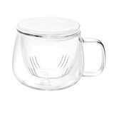 Infusion Glass Tea Cup with Infuser for Loose Tea
