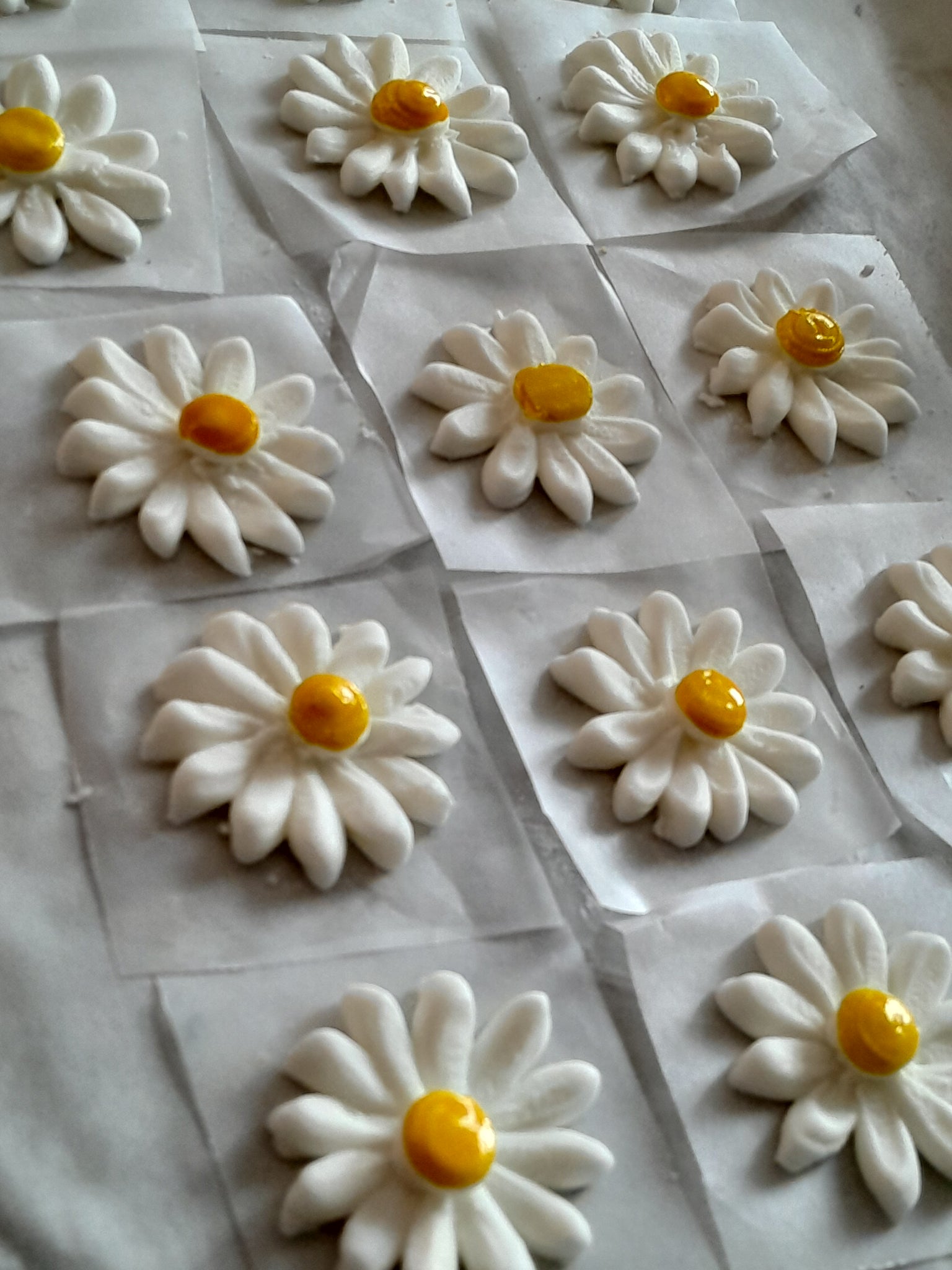 DAISIES, ROYAL ICING DAISY FLOWERS for cakes, cupcakes or cookies, 1 d –  23sweets