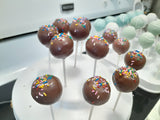 CAKE POPS milk chocolate covered CAKEPOPS (1 Dozen)