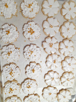Cookies, floral cookies, flowers