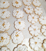 Cookies, floral cookies, flowers