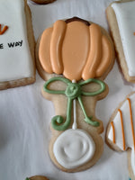 Baby shower “a little pumpkin is on the way” Fall themed baby shower COOKIES  royal icing DECORATED -COOKIES