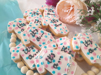 Gender reveal cookies, Baby shower, baby shower COOKIES  FREE SHIPPING royal icing DECORATED -COOKIES