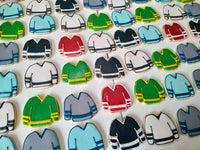 HOCKEY JERSEYS for sports team COOKIES  royal icing DECORATED -COOKIE