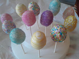 Easter egg cakepops, cakepops, Easter dessert