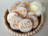 COOKIES, "I DO" bridal shower, bachelorette party cookies, 1 dozen cookies