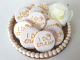 COOKIES, "I DO" bridal shower, bachelorette party cookies, 1 dozen cookies