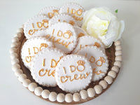 COOKIES, "I DO" bridal shower, bachelorette party cookies, 1 dozen cookies