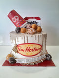 Coffee themed cake, coffee shop cake, birthday cake, birthday cake for her, birthday cakes, baked goods, bakery near me