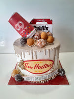 Coffee themed cake, coffee shop cake, birthday cake, birthday cake for her, birthday cakes, baked goods, bakery near me