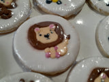 BABY SHOWER COOKIES BABY ANIMALS themed baby shower COOKIES royal icing DECORATED -COOKIES