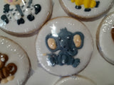 Cookies with baby animal theme, baby animal cookie set, sugar cookies, bakery near me, decorated sugar cookies, baby animals, zoo animals, cookies with zoo animals