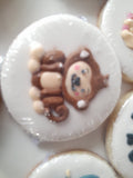 Cookies with baby animal theme, baby animal cookie set, sugar cookies, bakery near me, decorated sugar cookies, baby animals, zoo animals, cookies with zoo animals